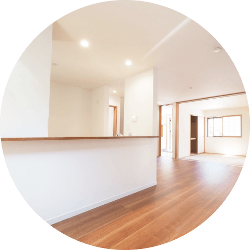 和室と広い廊下